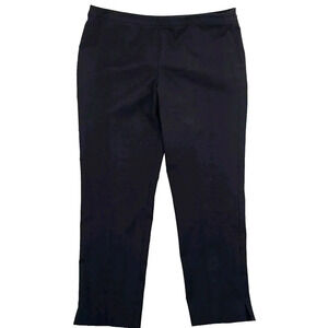 Lafayette 148 New York Bleecker Dress Pant Trousers Black size 16 Career Office
